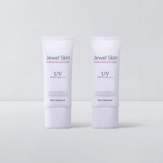 ジュエルスキン ボタニカル トーンアップUVクリーム(日焼け止め)【SPF50+/PA++++】40g<2本セット>送料無料 ※1本あたり2,490円
