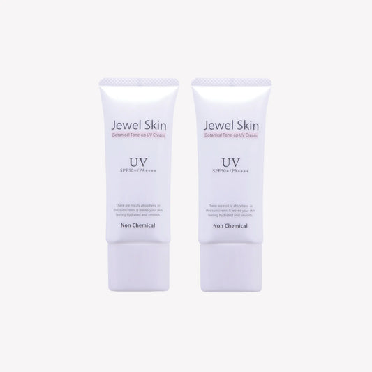 ジュエルスキン ボタニカル トーンアップUVクリーム（日焼け止め）【SPF50+/PA++++】40g＜2本セット＞送料無料